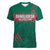 Custom Bangladesh Cricket Women V-Neck T-Shirt Go Tigers