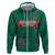 Custom Bangladesh Cricket Zip Hoodie Go Tigers
