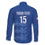 Custom England Cricket Family Matching Long Sleeve Bodycon Dress and Hawaiian Shirt Go Three Lions - Blue Ver