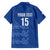 Custom England Cricket Family Matching Off The Shoulder Long Sleeve Dress and Hawaiian Shirt Go Three Lions - Blue Ver