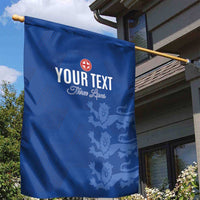 Custom England Cricket Garden Flag Go Three Lions - Blue Ver