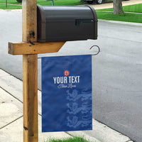 Custom England Cricket Garden Flag Go Three Lions - Blue Ver