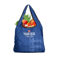 Custom England Cricket Grocery Bag Go Three Lions - Blue Ver