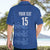 Custom England Cricket Hawaiian Shirt Go Three Lions - Blue Ver