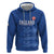 Custom England Cricket Hoodie Go Three Lions - Blue Ver