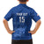 Custom England Cricket Kid Hawaiian Shirt Go Three Lions - Blue Ver