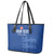 Custom England Cricket Leather Tote Bag Go Three Lions - Blue Ver