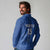 Custom England Cricket Long Sleeve Polo Shirt Go Three Lions - Blue Ver