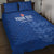 Custom England Cricket Quilt Bed Set Go Three Lions - Blue Ver