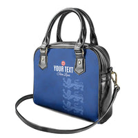 Custom England Cricket Shoulder Handbag Go Three Lions - Blue Ver