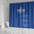 Custom England Cricket Shower Curtain Go Three Lions - Blue Ver