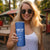 Custom England Cricket Skinny Tumbler Go Three Lions - Blue Ver
