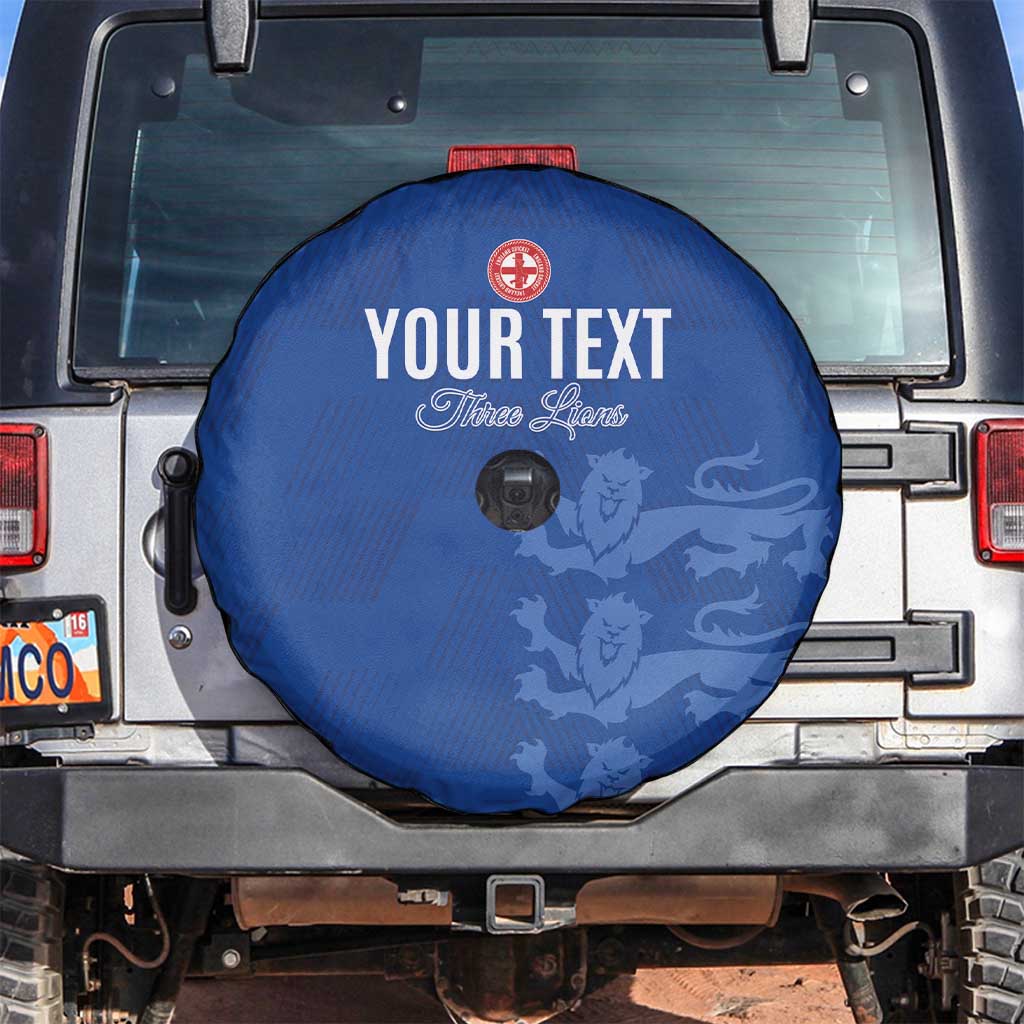 Custom England Cricket Spare Tire Cover Go Three Lions - Blue Ver