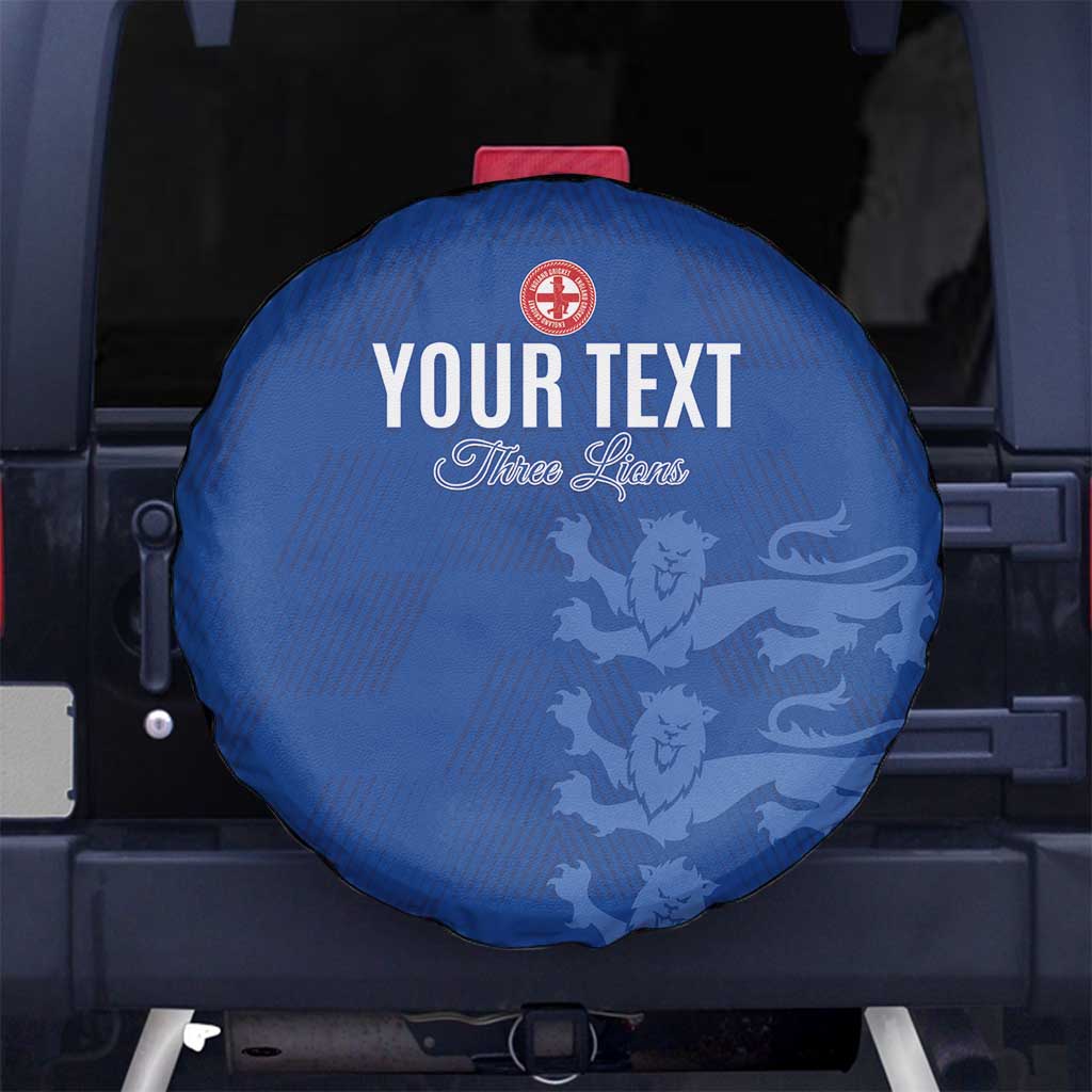 Custom England Cricket Spare Tire Cover Go Three Lions - Blue Ver