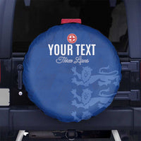 Custom England Cricket Spare Tire Cover Go Three Lions - Blue Ver