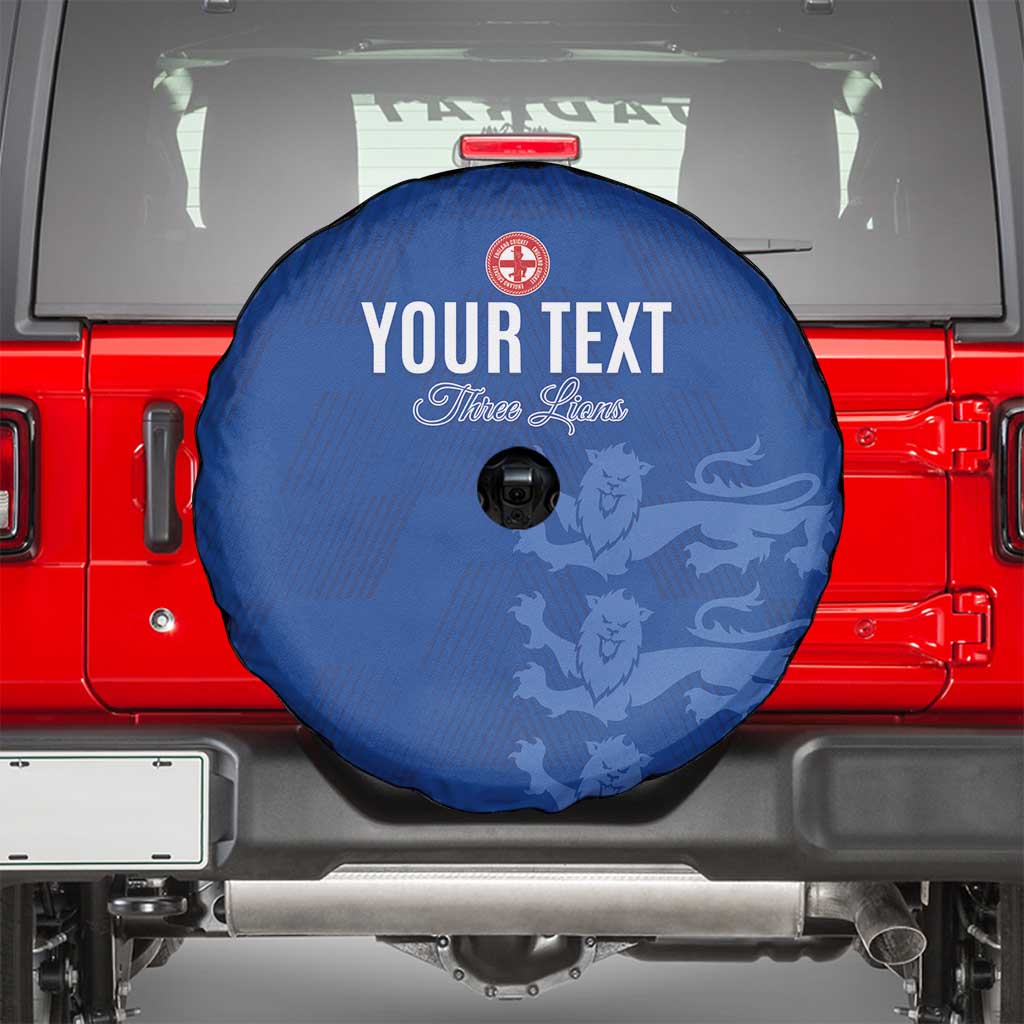 Custom England Cricket Spare Tire Cover Go Three Lions - Blue Ver