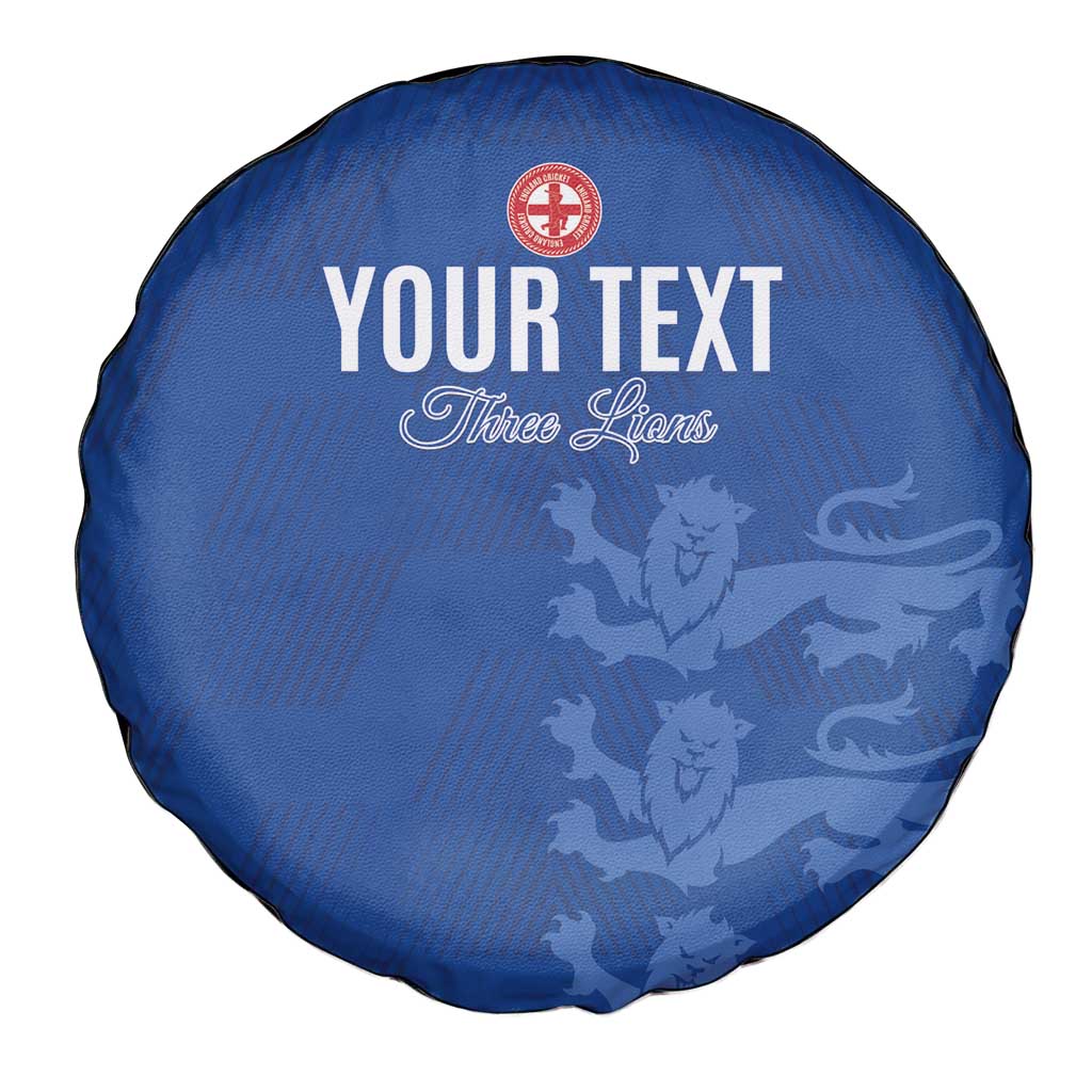 Custom England Cricket Spare Tire Cover Go Three Lions - Blue Ver