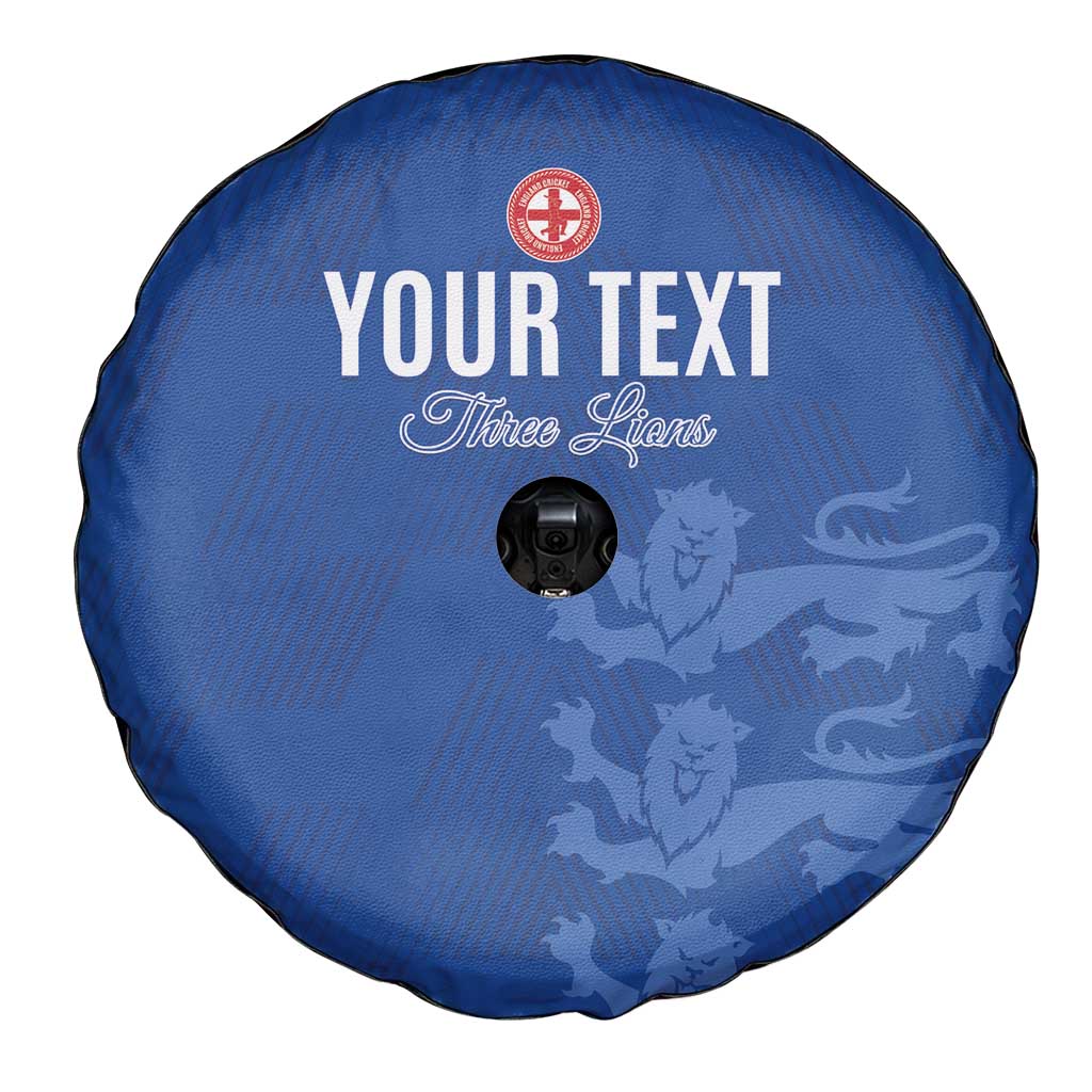 Custom England Cricket Spare Tire Cover Go Three Lions - Blue Ver