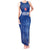 Custom England Cricket Tank Maxi Dress Go Three Lions - Blue Ver