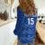 Custom England Cricket Women Casual Shirt Go Three Lions - Blue Ver