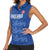 Custom England Cricket Women Sleeveless Polo Shirt Go Three Lions - Blue Ver