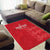 Custom England Cricket Area Rug Go Three Lions - Red Ver