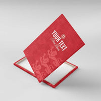 Custom England Cricket Canvas Wall Art Go Three Lions - Red Ver