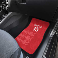 Custom England Cricket Car Mats Go Three Lions - Red Ver