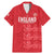 Custom England Cricket Family Matching Mermaid Dress and Hawaiian Shirt Go Three Lions - Red Ver