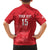 Custom England Cricket Family Matching Off The Shoulder Long Sleeve Dress and Hawaiian Shirt Go Three Lions - Red Ver