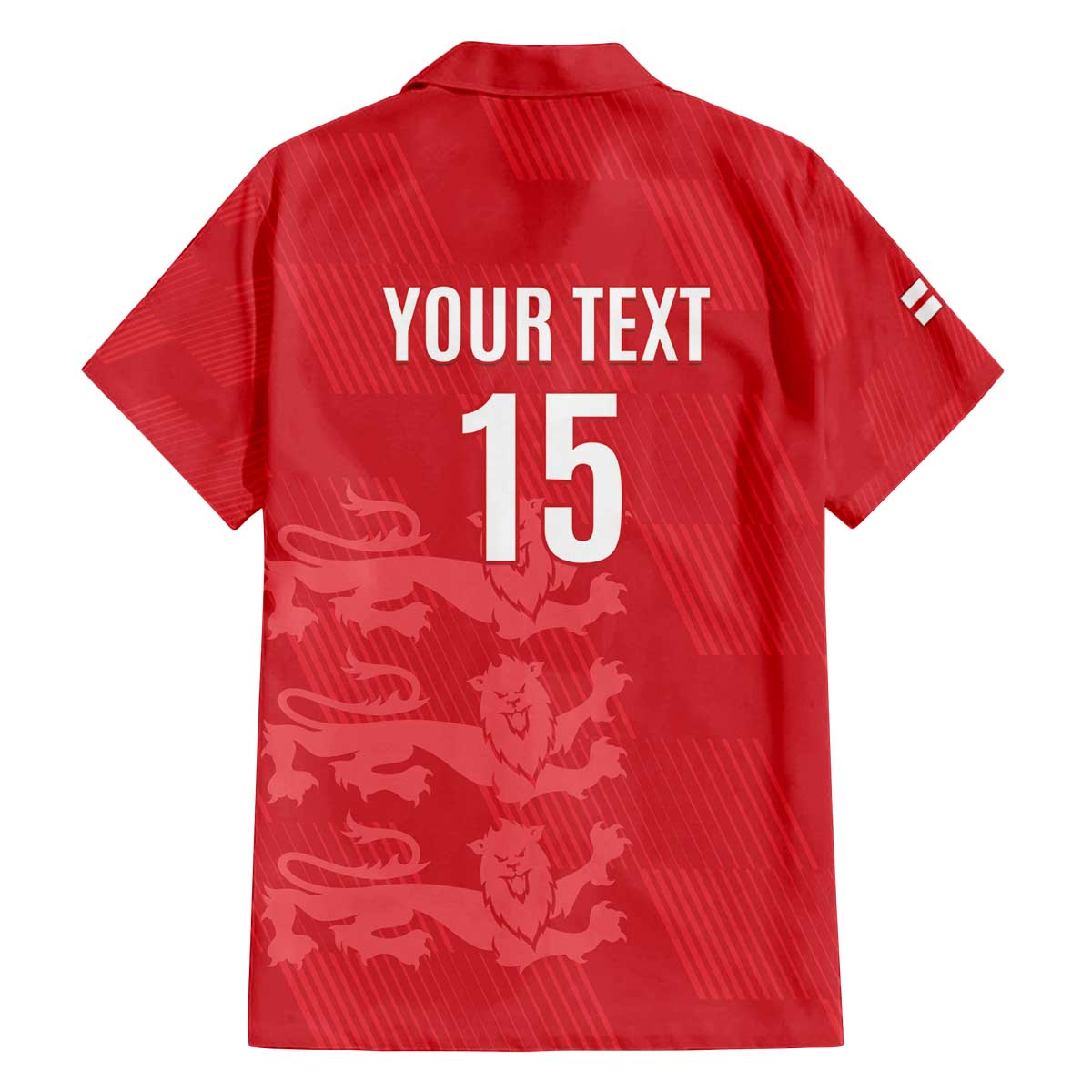 Custom England Cricket Family Matching Off The Shoulder Long Sleeve Dress and Hawaiian Shirt Go Three Lions - Red Ver