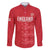 Custom England Cricket Family Matching Off The Shoulder Long Sleeve Dress and Hawaiian Shirt Go Three Lions - Red Ver