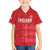 Custom England Cricket Family Matching Off Shoulder Short Dress and Hawaiian Shirt Go Three Lions - Red Ver