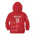 Custom England Cricket Kid Hoodie Go Three Lions - Red Ver