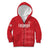 Custom England Cricket Kid Hoodie Go Three Lions - Red Ver