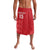 Custom England Cricket Lavalava Go Three Lions - Red Ver
