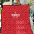 Custom England Cricket Quilt Go Three Lions - Red Ver