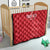 Custom England Cricket Quilt Go Three Lions - Red Ver