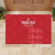 Custom England Cricket Rubber Doormat Go Three Lions - Red Ver