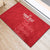 Custom England Cricket Rubber Doormat Go Three Lions - Red Ver