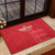 Custom England Cricket Rubber Doormat Go Three Lions - Red Ver