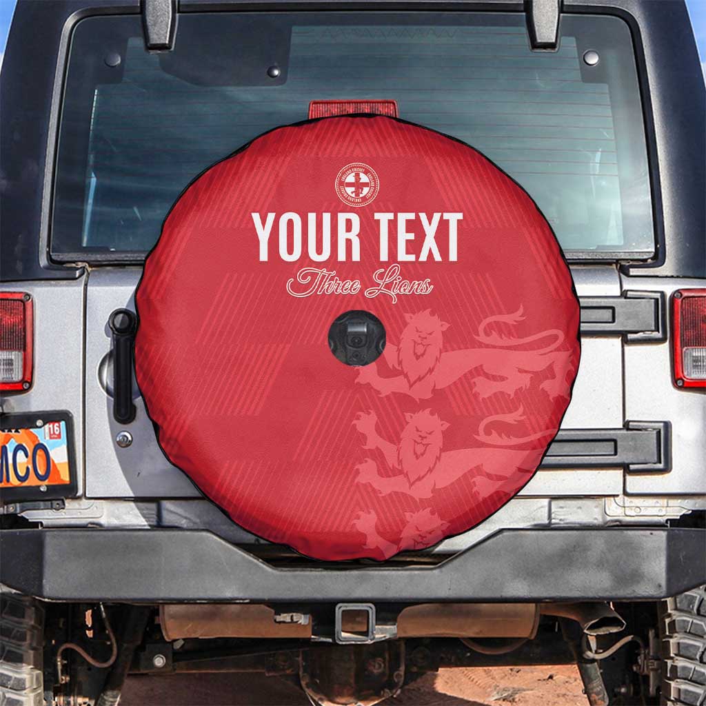 Custom England Cricket Spare Tire Cover Go Three Lions - Red Ver