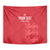 Custom England Cricket Tapestry Go Three Lions - Red Ver