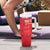 Custom England Cricket Tumbler With Handle Go Three Lions - Red Ver