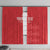 Custom England Cricket Window Curtain Go Three Lions - Red Ver