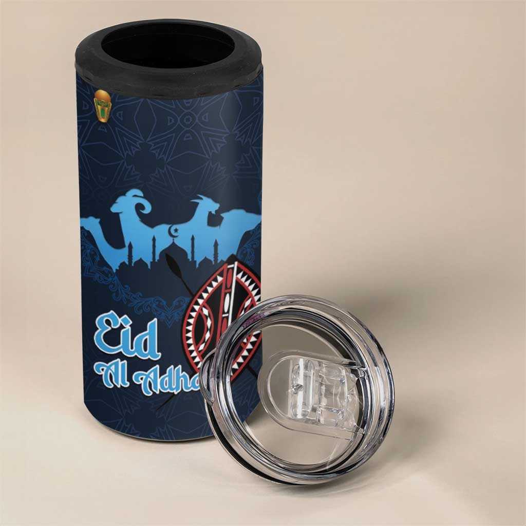Kenya Happy Eid Mubarak 4 in 1 Can Cooler Tumbler Eid Al-Adha