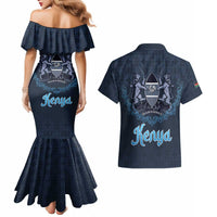 Kenya Happy Eid Mubarak Couples Matching Mermaid Dress and Hawaiian Shirt Eid Al-Adha