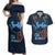 Kenya Happy Eid Mubarak Couples Matching Off Shoulder Maxi Dress and Hawaiian Shirt Eid Al-Adha