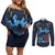 Kenya Happy Eid Mubarak Couples Matching Off Shoulder Short Dress and Long Sleeve Button Shirt Eid Al-Adha