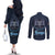 Kenya Happy Eid Mubarak Couples Matching Off The Shoulder Long Sleeve Dress and Long Sleeve Button Shirt Eid Al-Adha